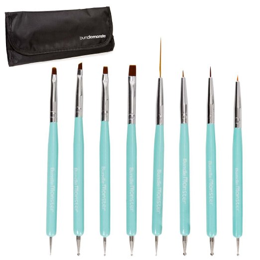 turqouise gel brushes