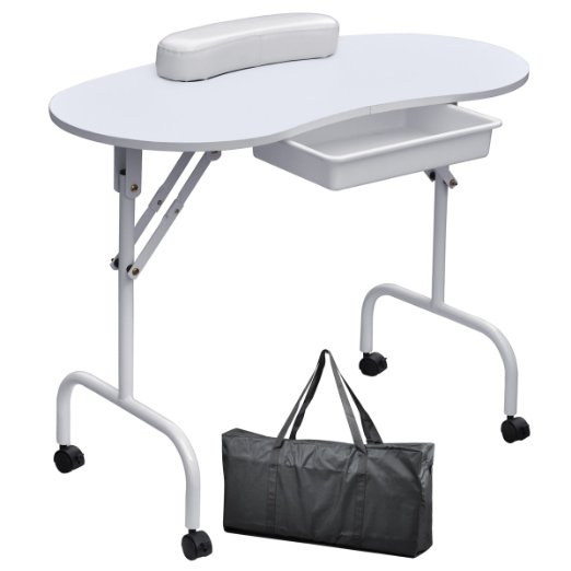 portable manicure table nail technician workstation
