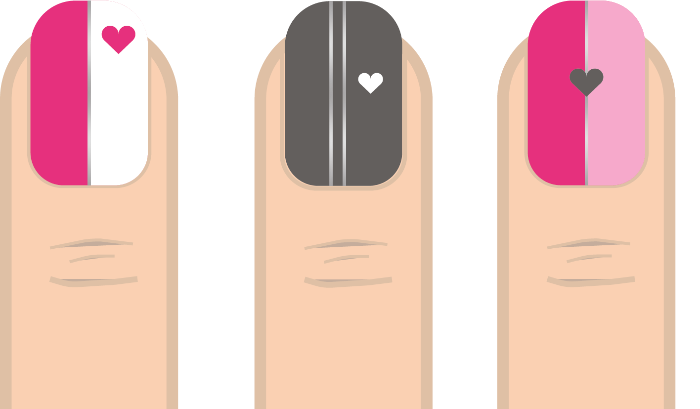 valentines day nail design